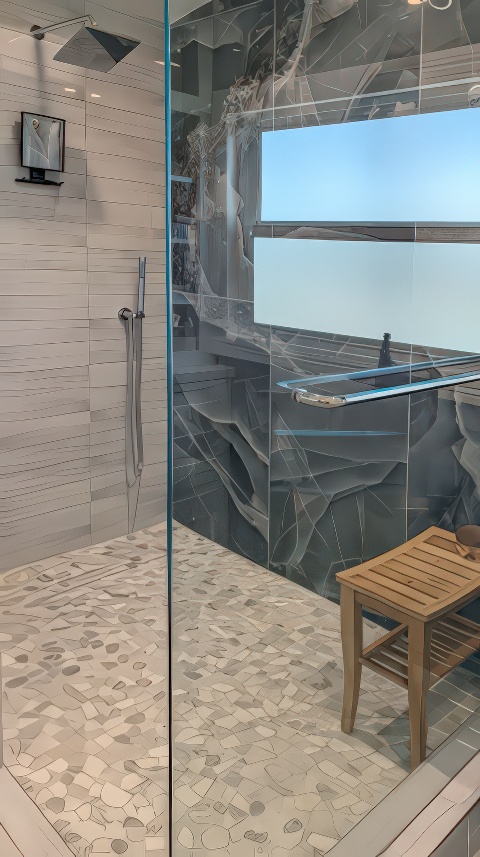 Makeup Central bathroom in Huntington Beach, California