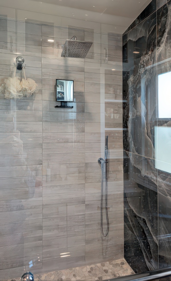 Makeup Central bathroom in Huntington Beach, California