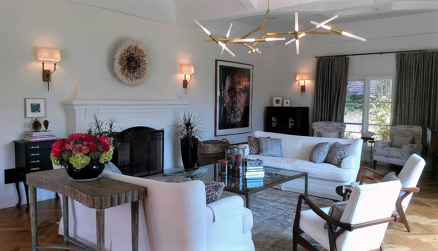 Pacific Palisades Living Room Remodel - Casafina Interior Design | Los Angeles & Orange Counties